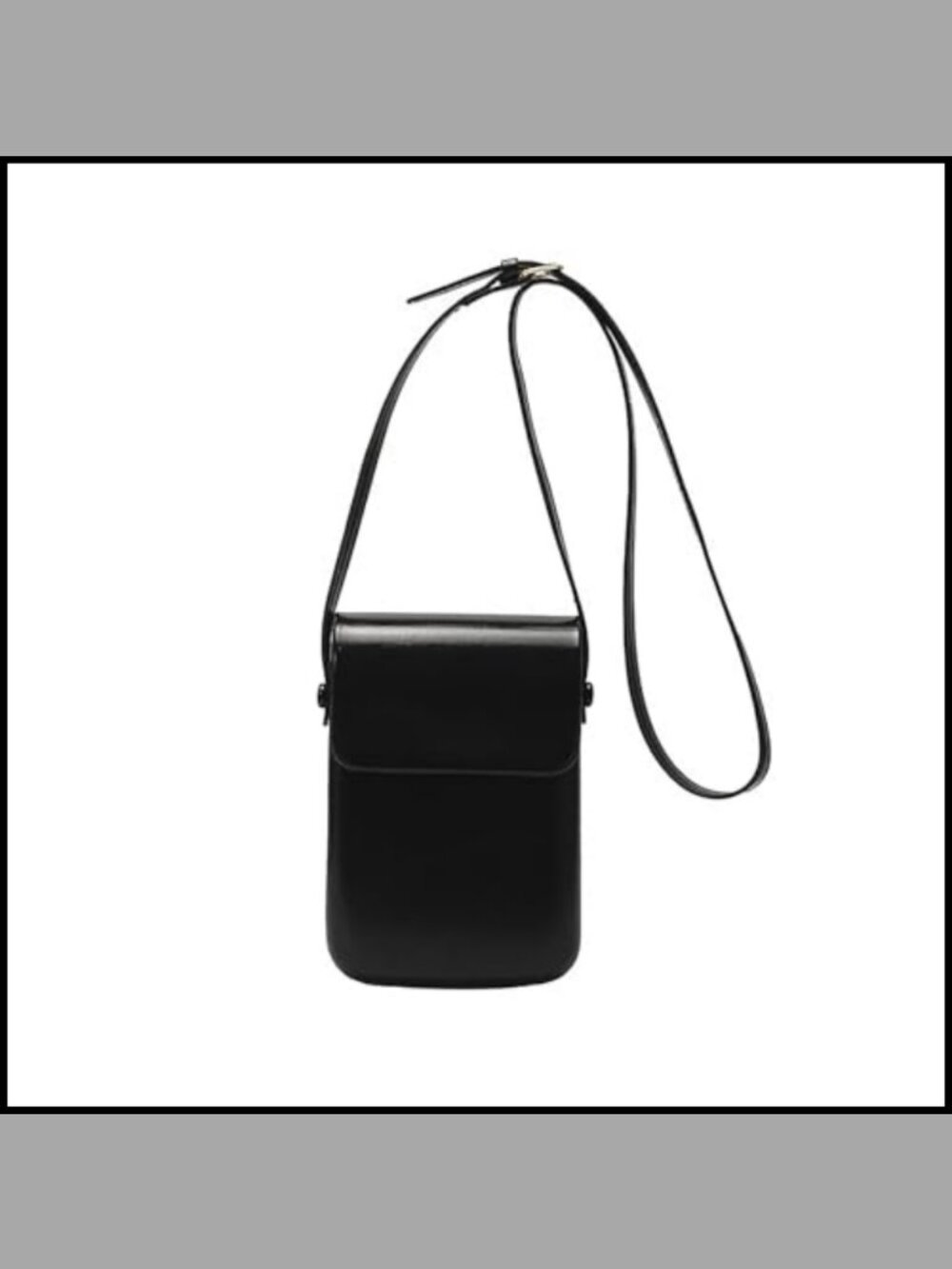 Small Vegan Leather Crossbody Bag Adjustable Strap Phone Purse